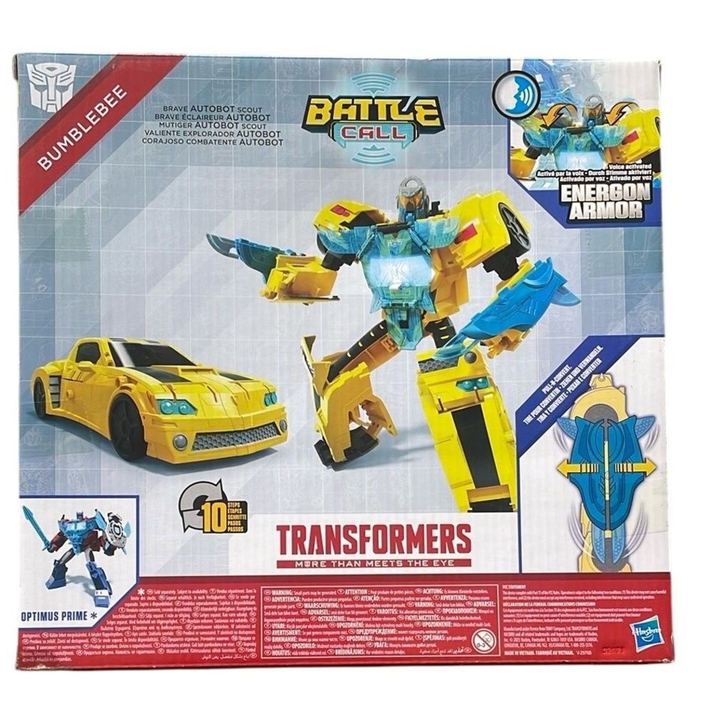 Transformers Toys Battle Call Officer Bumblebee 10 Inch Converting Action Figure - Picture 5 of 6
